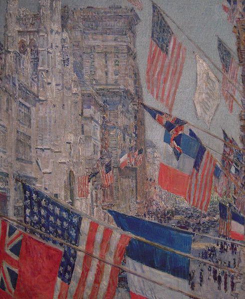 Childe Hassam Allies Day, May 1917 Germany oil painting art